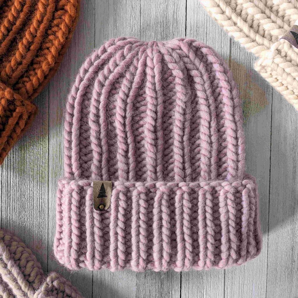 Hand Knit Luxury Ribbed Beanie